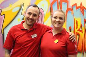 Andrew and Louise, staff nurses at Northern Ireland Children’s Hospice