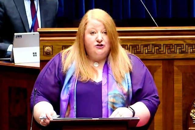 Naomi Long in the Assembly on Wednesday