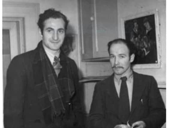 Daniel O'Neill (left) with Gerard Dillon in Dublin  in 1943