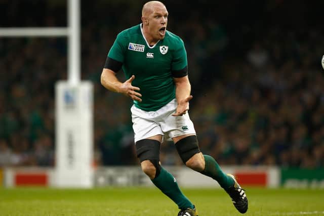 Former Ireland captain Paul O' Connell in action. (Photo by Stu Forster/Getty Images).