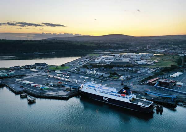 Larne Port – the new customs and regulatory border between Northern Ireland and    the rest of the United Kingdom. Photo: Charles McQuillan/Getty