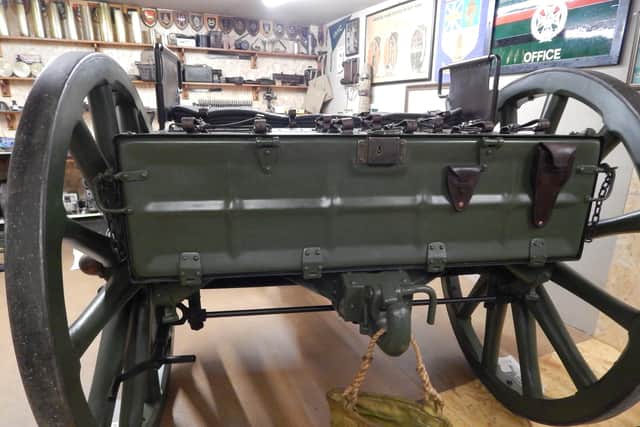 The wagon would have carried 32 rounds of ammunition.
