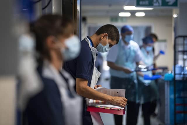 A busy hospital ward