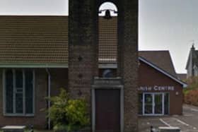The Church of Ireland hall is located at Station Road, Greenisland. Image by Google.