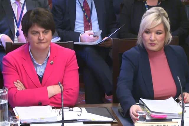 Arlene Foster and Michelle O’Neill lead the Executive Office, which has been advised by the Audit Office that its estimates are not reliable.