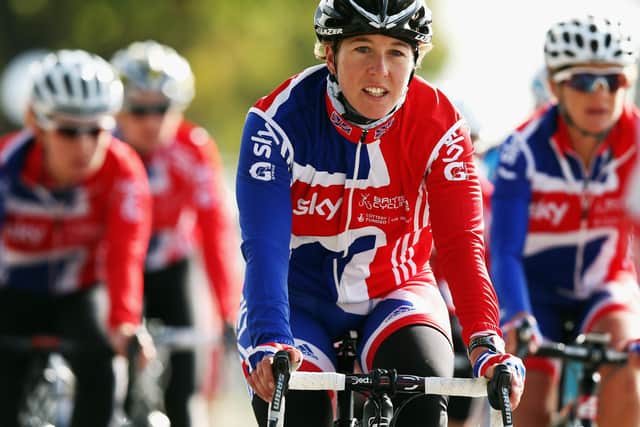 VALKENBURG, NETHERLANDS - SEPTEMBER 20: Nicole Cooke of Great Britain in action during training for the UCI Road World Championships on September 20, 2012 in Valkenburg, Netherlands. (Photo by Bryn Lennon/Getty Images).