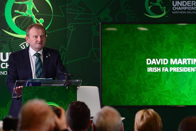 Irish FA President David Martin