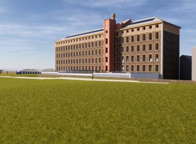 Proposed plans for Gilford Mill include apartments and a garden centre.