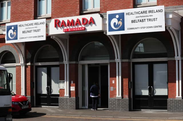 The incident occurred at the Ramada Hotel in Belfast City Centre