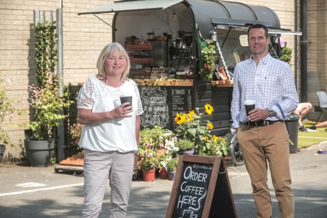 Barbara Lamb, owner of the Coffee Box joined Chris Ross, Managing Partner of McKees and Founder of the SME Support Forum
