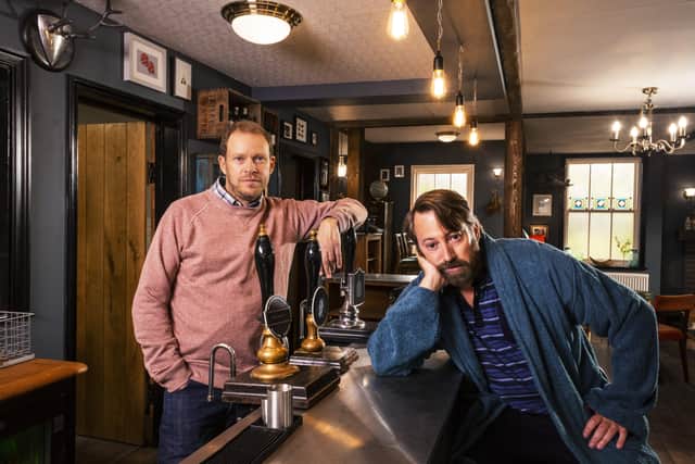 Andrew (Robert Webb) and Stephen (David Mitchell)