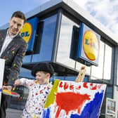 Pictured launching the campaign are Luke Lewis, aged 5 and Owen Keogh, Head of CSR at Lidl Ireland