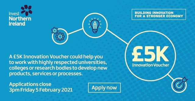Invest NI’s Innovation Voucher call is open for applications
