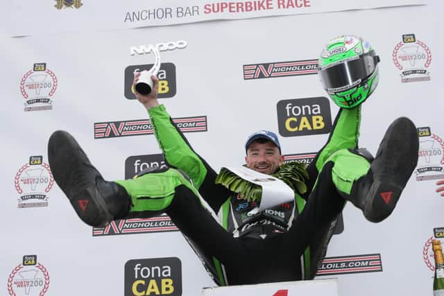 Glenn Irwin won his fourth straight Superbike race at the North West 200 in 2019.