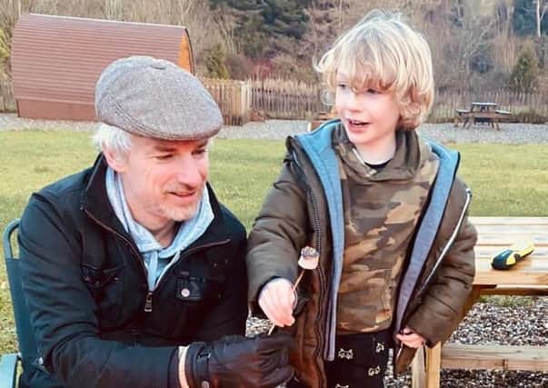 Jonny McCambridge with his son James