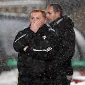 Celtic manager Neil Lennon during the Scottish Premiership match at the Toni Macaroni Arena, Livingston.