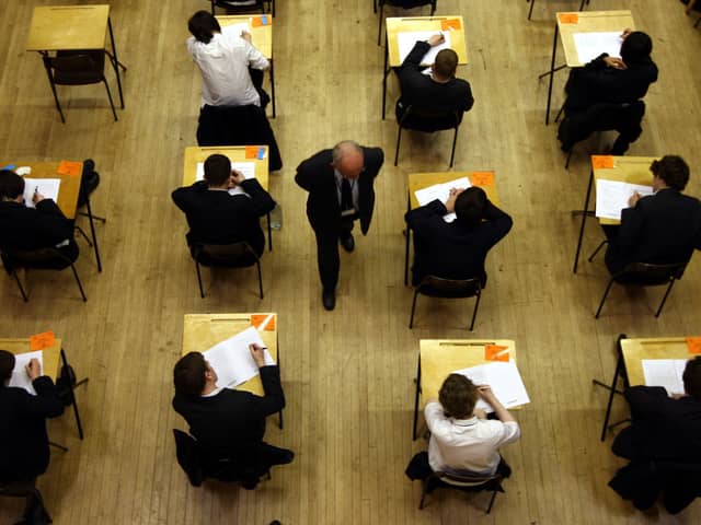 There was anger over a 'standardisation' process used in the awarding of A-level grades last year