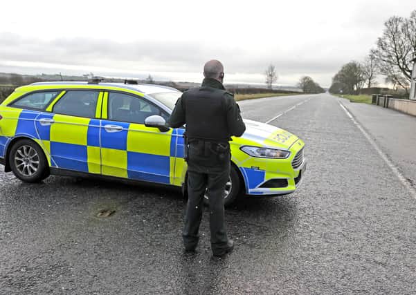 The scene of the collision on Ballybogey Road near Ballymoney.