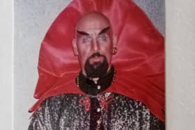 Donald as the Wazir of Police in a 1997 production of Kismet. Such was Donald's dedication to the role that he shaved his head  for the part!