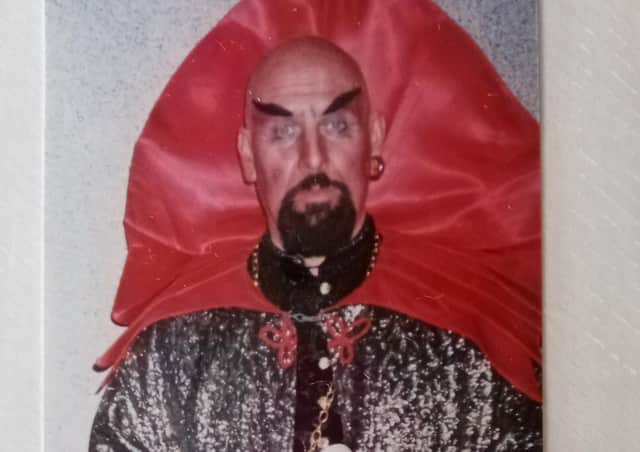 Donald as the Wazir of Police in a 1997 production of Kismet. Such was Donald's dedication to the role that he shaved his head  for the part!