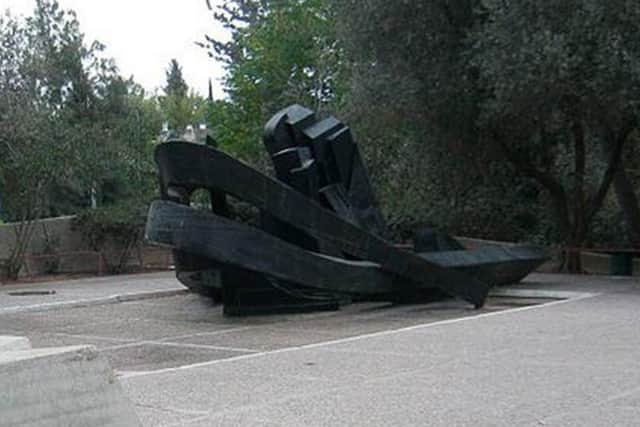 Boat Sculpture. Denmark Square, Jerusalem