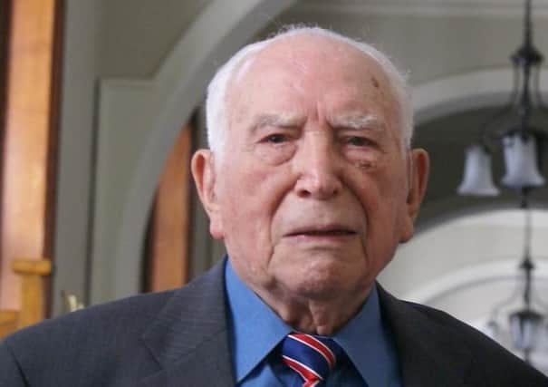 WWII Veteran Edward (Teddy) Dixon in Belfast City Hall in May 2018