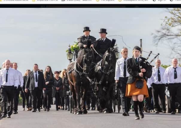 Image from Francie McNally's funeral