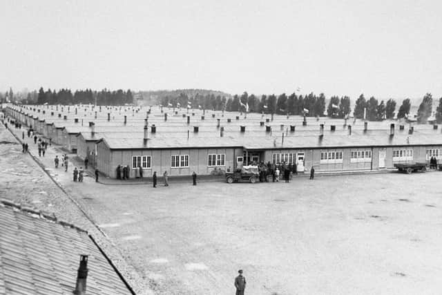 Dachau Prisoners' Barracks. 1945