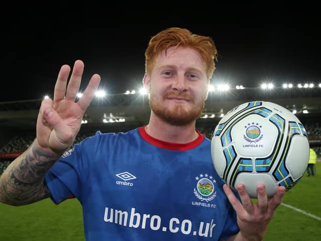 Former Linfield player Louis Rooney.