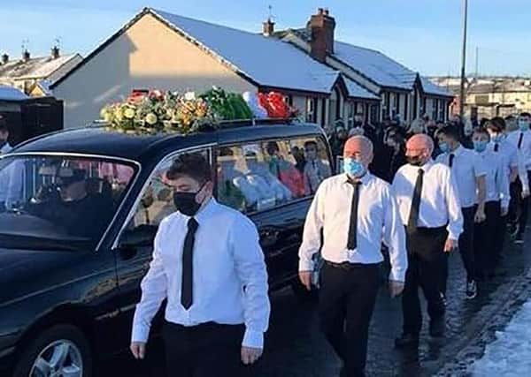 Funeral of Eamonn McCourt. Photo: Pacemaker