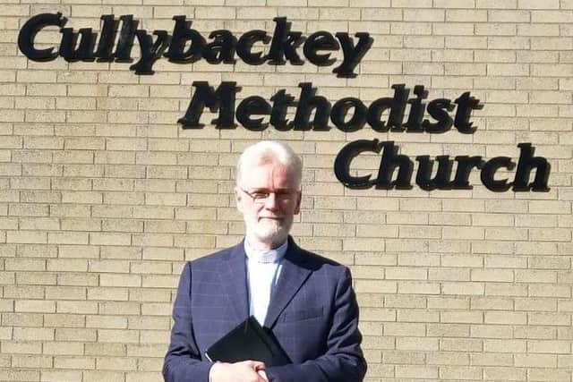 Rev Dr David Clements, who a Methodist minister in Cullybackey, seen now