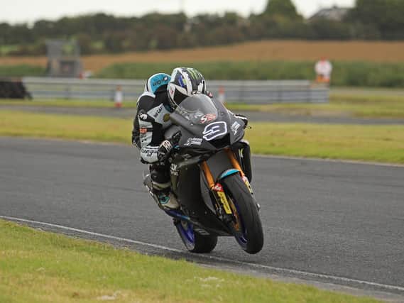 Michael Dunlop in action at Kirkistown last September.