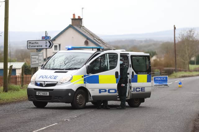 Bomb alerts in Ballymoney.

Photo: Stephen Davison/Pacemaker Press