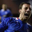 Alan Hutton on duty for Rangers in 2006. Pic by Getty.