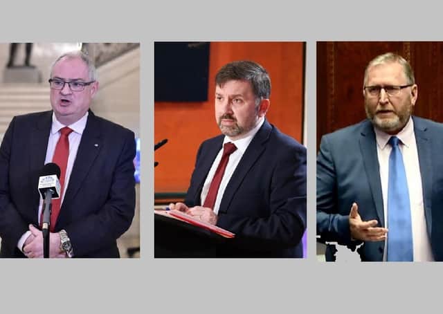 Ulster Unionists Steve Aiken, Robin Swann, Doug Beattie.  They are able and reasonable, writes John Gemmell, who has always thought they could lead a rebirth of unionism