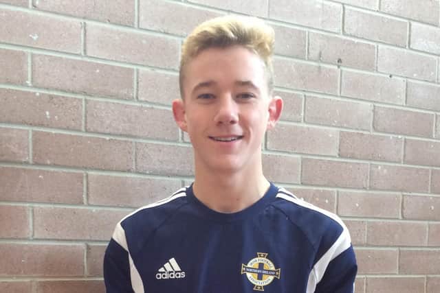 Liam Hughes - pictured on international duty for Northern Ireland under 17s in 2017 - has left Celtic to join Liverpool.