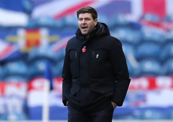 Rangers manager Steven Gerrard. Picture date: Saturday January 23, 2021.