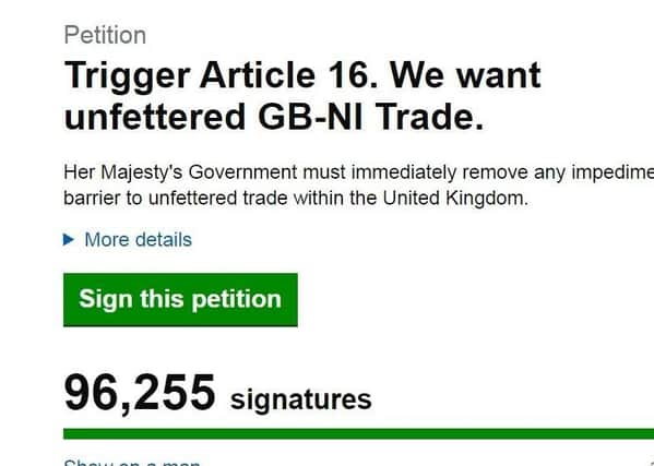 The 'trigger Article 16' petition