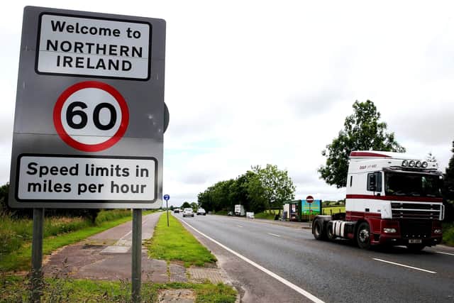 A stretch of the 300 mile long border than runs between Northern Ireland and the Republic of Ireland.