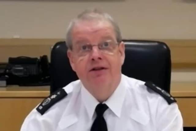 The PSNI chief constable Simon Byrne.