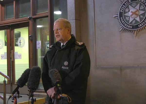 PSNI Chief Constable Simon Byrne admited the force 'have been bashed frankly by recent events and it just seems sometimes that we can’t seem to win'