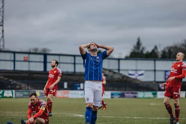 Eoin Bradley limped out of Saturday's game against Portadown. PICTURE: David Cavan