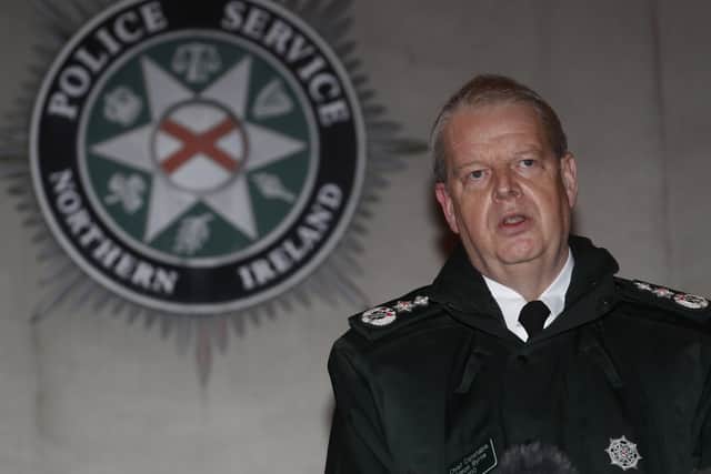 PSNI Chief Constable Simon Byrne has apologised for the handling of the Sean Graham bookmaker’s shooting commemoration