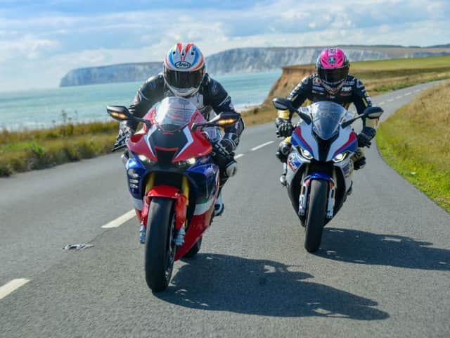 Steve Plater and James Hillier on the Isle of Wight course.