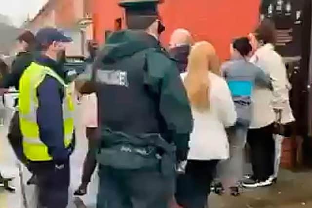 Police arrested a victim of a Troubles shooting on suspicion of disorderly behaviour on the Ormeau Road.