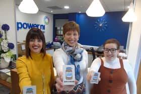 Leeann Kelly, Business Development Manager, NOW Group, Gwyneth Compston, Energy Services Manager, Power NI and JAM Card Ambassador, Danielle Lyons