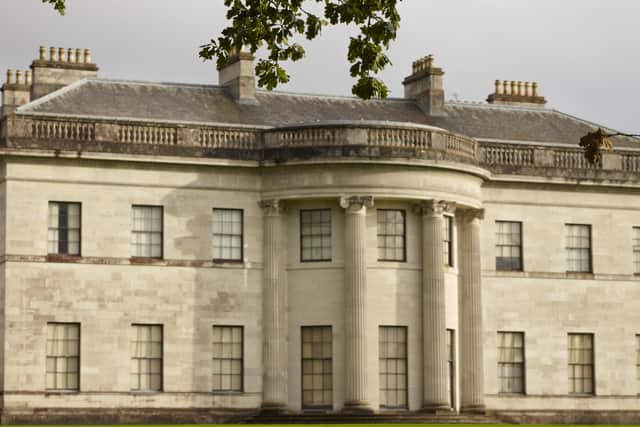 The north front at Castle Coole, County Fermanagh. The house designed by James Wyatt was built between 1789 and 1795.