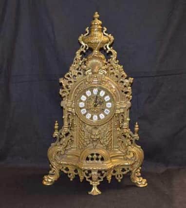 One of the many clocks included in the sale