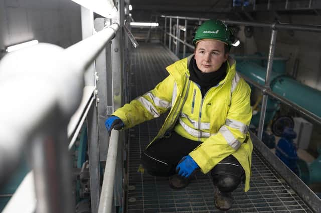 Andrew Carson, a University of Ulster graduate working at Drumaroad Water Treatment Plant (Northern Ireland Water)