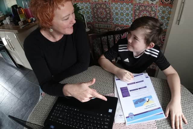 Mum Jackie Magee and her son P6 pupil Rudi Cosgrove have enjoyed using Into Film’s educational homeschooling materials